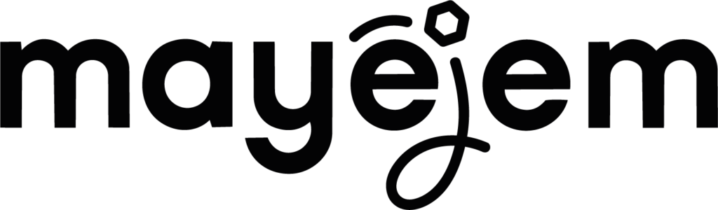 Logo de Mayéjem l’agence qui propose des serious games, formations, coaching et facilitations par le jeu.